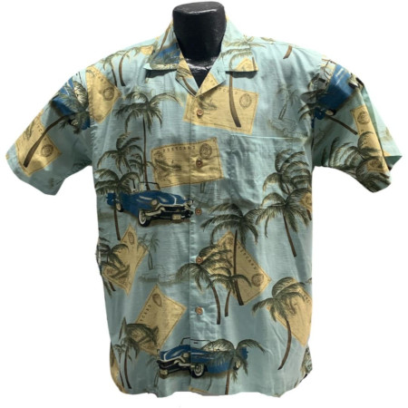 Paradise Cars Hawaiian Shirt by Newport Blue